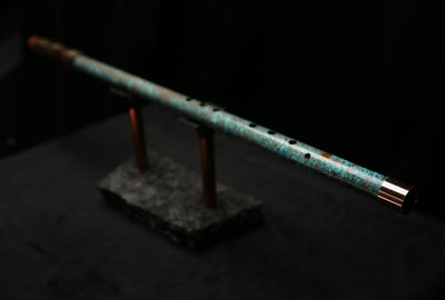 Low C Copper Flute #0124 in Ocean Storm