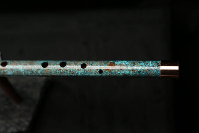 Low C Copper Flute #0124 in Ocean Storm