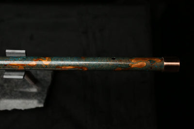 Low C Copper Flute #0125 in Forest Flame