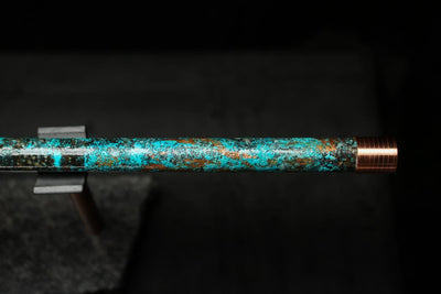 Low C Copper Flute #0128 in Gilded Ocean Storm w/Spiral End-piece