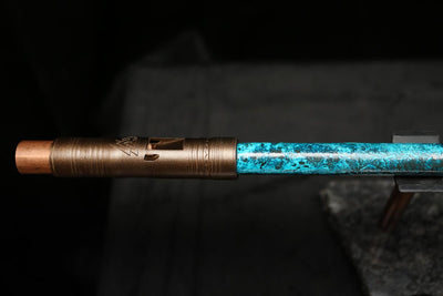 Low C Copper Flute #0129 in Ocean Power