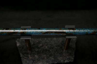 Antarctica Edition |  Low D Copper Flute in Dark Ice Burl #AE06