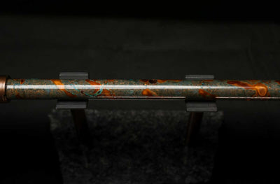 High F (Lullaby) Copper Flute #LE0065 in Forest Flame