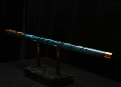 Low C Copper Flute #0137 in Dark Ice Spiral