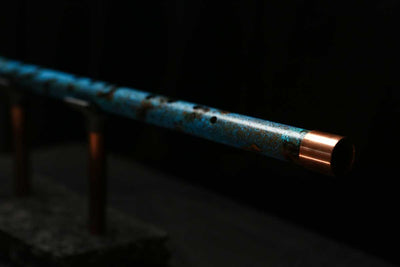 Low C Copper Flute #0137 in Dark Ice Spiral