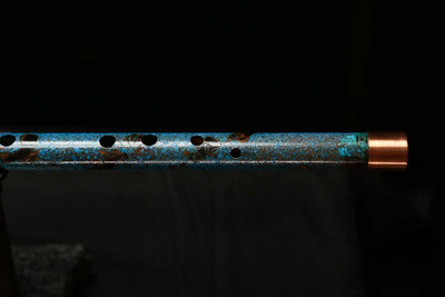 Low C Copper Flute #0137 in Dark Ice Spiral