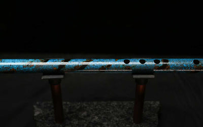 Low C Copper Flute #0137 in Dark Ice Spiral