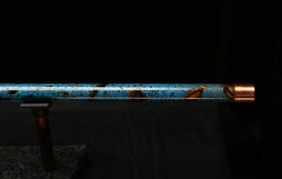 Low C Copper Flute #0137 in Dark Ice Spiral