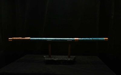 Low C Copper Flute #0140 in Royal Ocean w/Copper Mid-piece