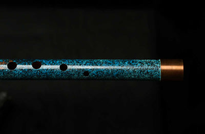 Low C Copper Flute #0140 in Royal Ocean w/Copper Mid-piece