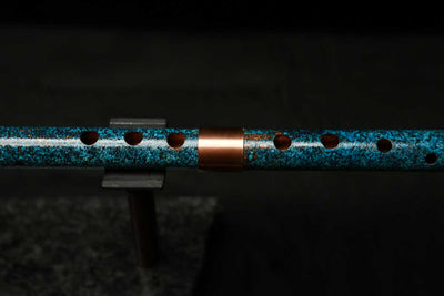 Low C Copper Flute #0140 in Royal Ocean w/Copper Mid-piece