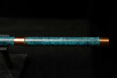 Low C Copper Flute #0140 in Royal Ocean w/Copper Mid-piece