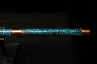 Low C Copper Flute #0140 in Royal Ocean w/Copper Mid-piece