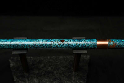 Low C Copper Flute #0140 in Royal Ocean w/Copper Mid-piece