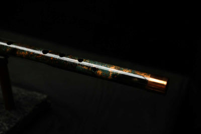 Low C Copper Flute #0138 in Dark Forest Burl