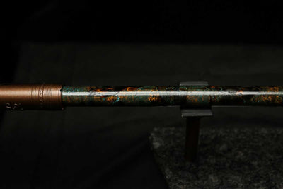 Low C Copper Flute #0138 in Dark Forest Burl