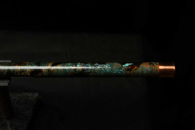 Low C Copper Flute #0138 in Dark Forest Burl