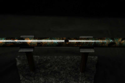 Low C Copper Flute #0138 in Dark Forest Burl