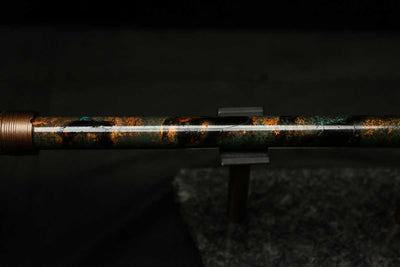 Low C Copper Flute #0138 in Dark Forest Burl