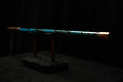 Low C Copper Flute #0136 in Dark Ice Burl