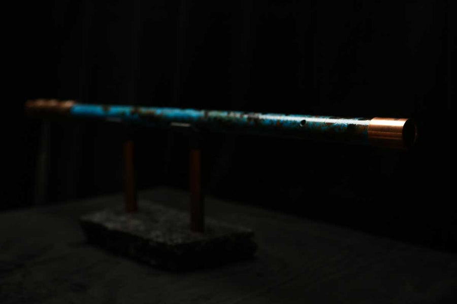 Low C Copper Flute #0136 in Dark Ice Burl