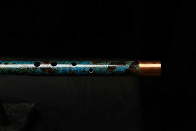 Low C Copper Flute #0136 in Dark Ice Burl