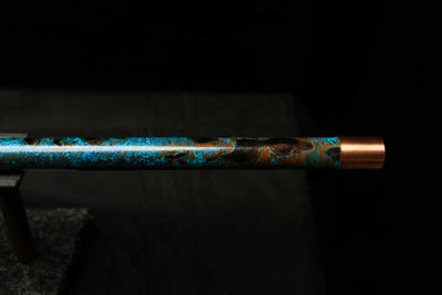 Low C Copper Flute #0136 in Dark Ice Burl