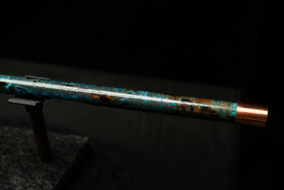 Low C Copper Flute #0136 in Dark Ice Burl