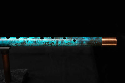 Low C Copper Flute #0141 in Ocean Glow