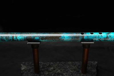 Low C Copper Flute #0141 in Ocean Glow