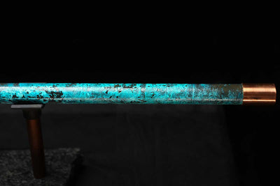 Low C Copper Flute #0141 in Ocean Glow