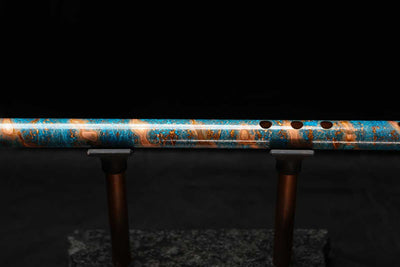 Low C Copper Flute #0145 in Ocean Copper Spiral