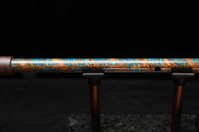 Low C Copper Flute #0145 in Ocean Copper Spiral