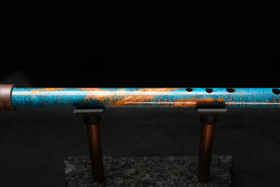 Low D Copper Flute #LDC0059 in Ocean Copper Burl