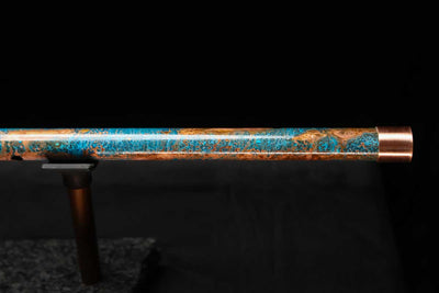 Low D Copper Flute #LDC0059 in Ocean Copper Burl