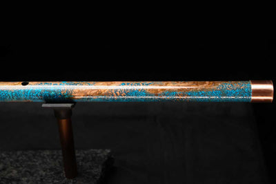 Low D Copper Flute #LDC0059 in Ocean Copper Burl