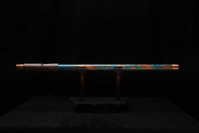 Low D Copper Flute #LDC0061 in Ocean Copper Burl