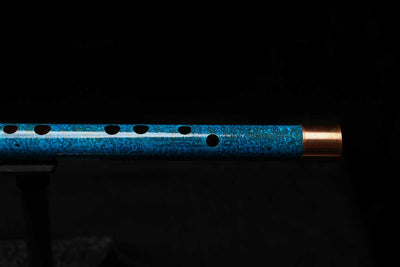 High F (Lullaby) Copper Flute #LE0080 in Deep Ocean Wave