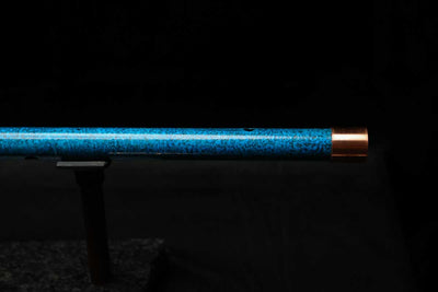 High F (Lullaby) Copper Flute #LE0080 in Deep Ocean Wave