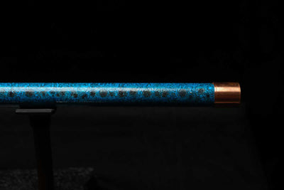 High F (Lullaby) Copper Flute #LE0080 in Deep Ocean Wave