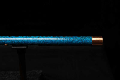 High F (Lullaby) Copper Flute #LE0080 in Deep Ocean Wave