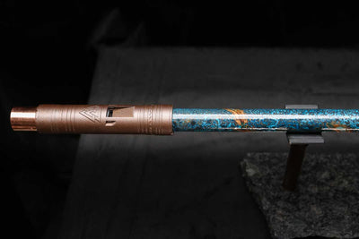 Low C Copper Flute #0153 in Copper Ocean Jade