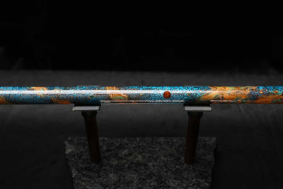 Low C Copper Flute #0153 in Copper Ocean Jade