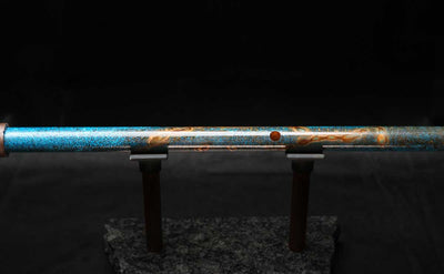 Low C Copper Flute #0159 in Copper Ocean Jade