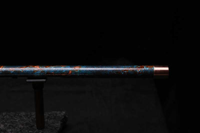 Low D Copper Flute #LDC0088 in Turquoise Burl