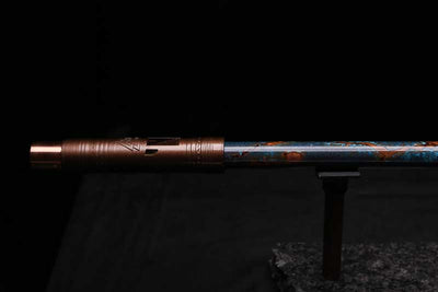 Low D Copper Flute #LDC0085 in Turquoise Burl