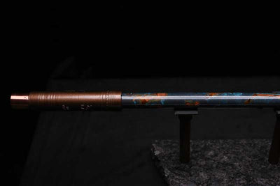 Low D Copper Flute #LDC0085 in Turquoise Burl