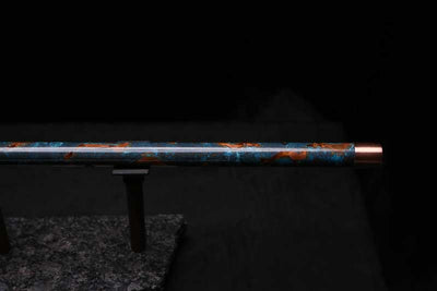 Low D Copper Flute #LDC0085 in Turquoise Burl