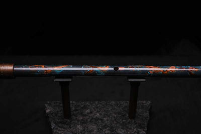 Low D Copper Flute #LDC0085 in Turquoise Burl