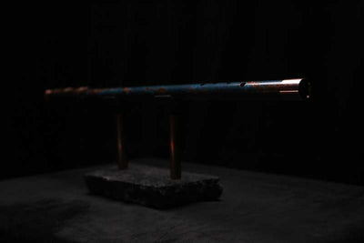 Low D Copper Flute #LDC0083 in Turquoise Burl